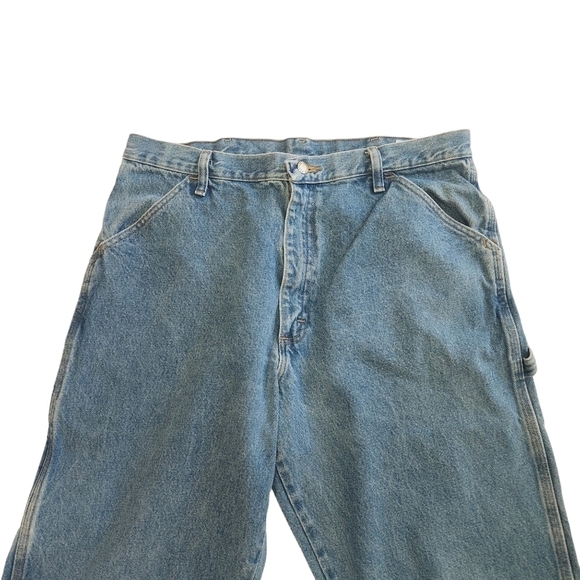 RUSTLER Men's Cargo Medium Denim Jeans Size 36x34 - Picture 2 of 13